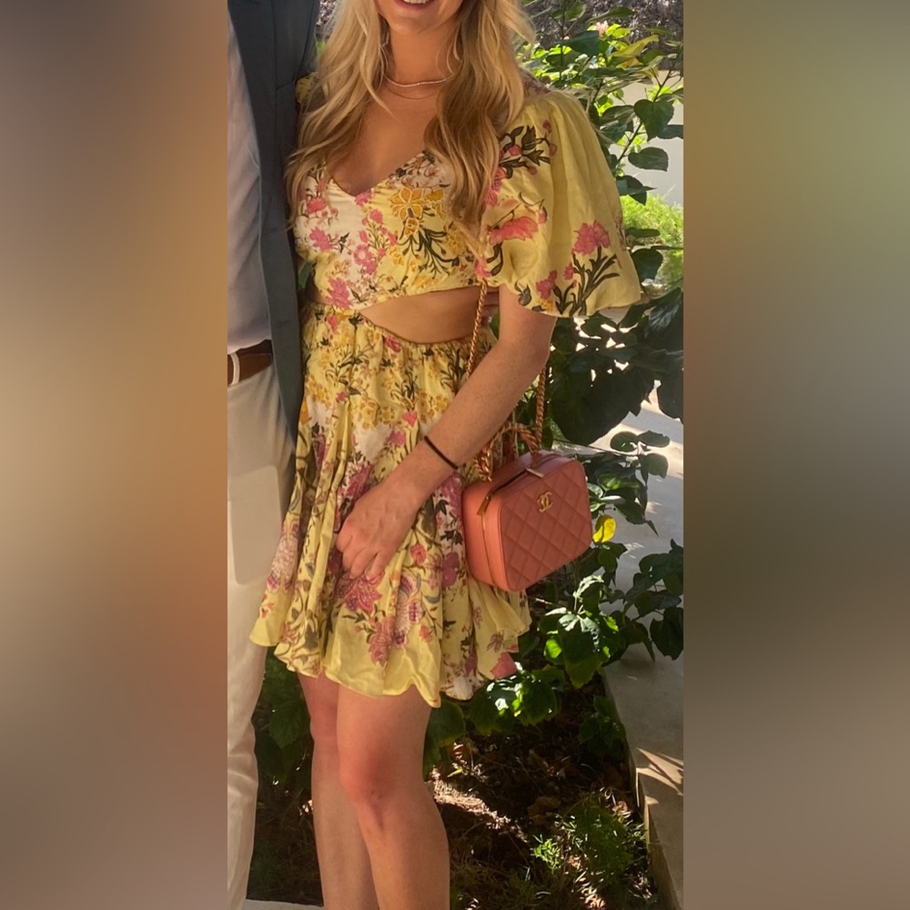 Yellow Dress Hemant and Nadita 

Purchased from Revolve